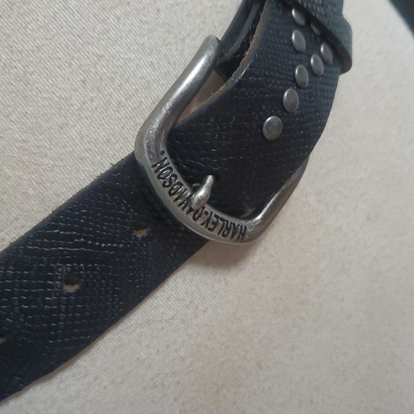 HARLEY DAVIDSON STUDDED SNAKE BELT BLINGED OUT SIZE SMALL 37\